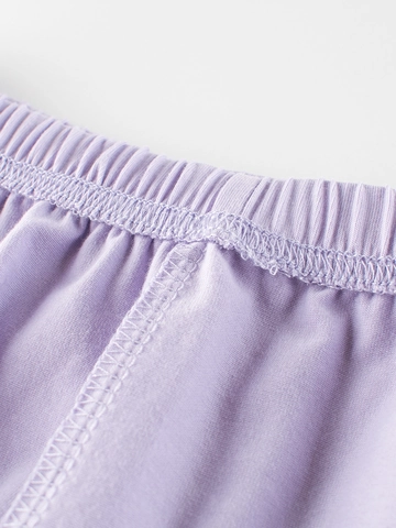 Girls Toddler Baby Lantern Shorts Cotton Blend Ruffle Frill Hem Elastic Waist Summer Casual Solid Color Pumpkin Pants