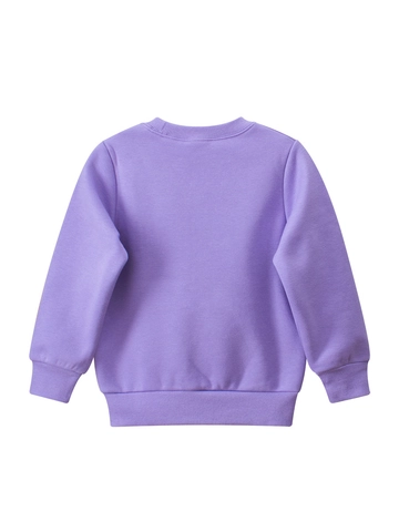 Sweat-Shirt Fille Doublé Polaire Mélange Coton Col Rond Ours Dessin Animé Manches Longues Pull Automne Hiver Décontracté Style Coréen