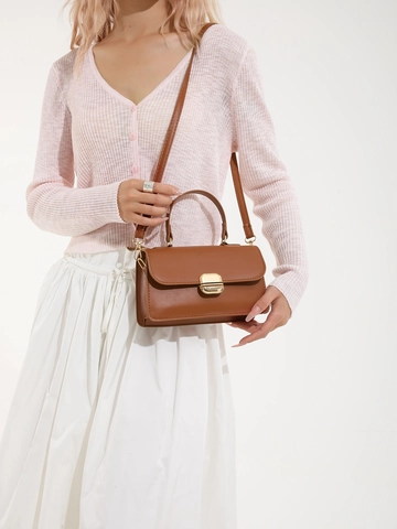 Small Square Shoulder Bag PU Leather Crossbody Handbag For Women Solid Color Simple Urban Versatile Daily Commute