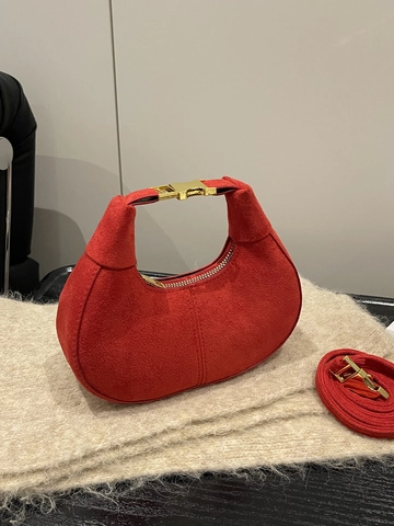 Borsa Hobo a Mezzaluna Vintage da Donna Tinta Unita in Pelle PU Tracolla Regolabile Borsa a Tracolla Minimalista