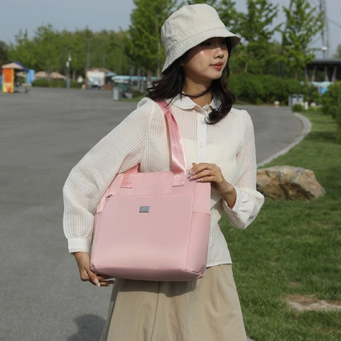 Bolso Tote de Nylon para Mujer Gran Capacidad Repelente Al Agua Tela Oxford Bolso de Hombro Casual Para Viaje Diario Trabajo