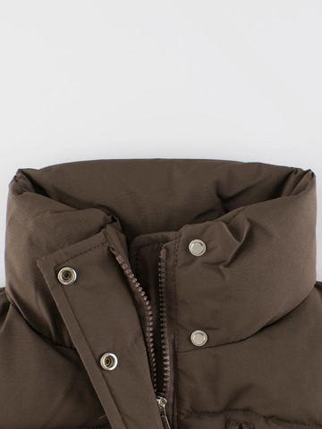 Gilet Imbottito Trapuntato Per Bambini Collo Alto Cerniera Antivento Caldo Gilet Per Ragazzi Ragazze Autunno Inverno