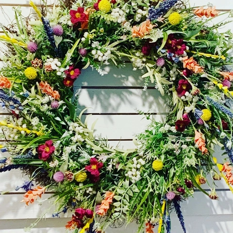 Texas Veldvloemen Krans Kunstmatige Gemengde Bloemen Slinger Voor Voordeur Huis Buiten Muur Ophangen Tuin Feest Vakantie Decoratie