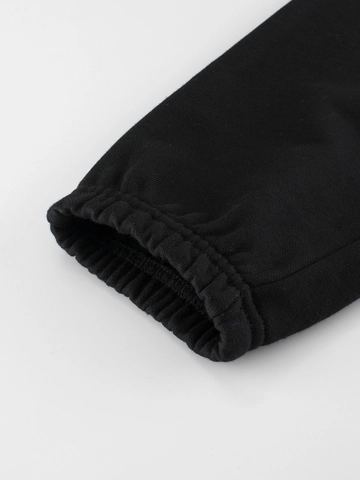 Pantalon De Jogging En Coton Pour Garcons Imprime Lettres Taille Elastique Cordon De Serrage Decontracte