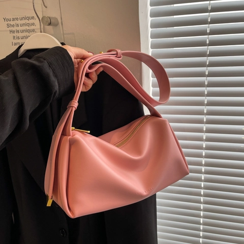 Borsa A Spalla Sottobraccio Da Donna Pelle PU Tracolla Regolabile Borsa A Mano Baguette Minimalista Alla Moda Per Uso Quotidiano
