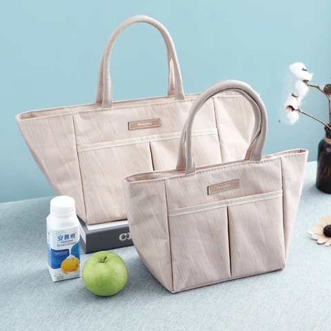 Borsa Termica Porta Pranzo Moderna in Tessuto Oxford Grande Capacità Isolamento in Alluminio Borsa da Picnic per Ufficio All'aperto Scuola