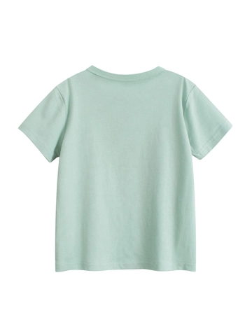 Girls 100% Cotton Short Sleeve T-Shirt Cartoon Fruit Watermelon Print Round Neck Summer Casual Breathable Top For Kids