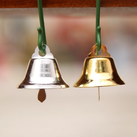 Campanelli Natalizi in Metallo Pendenti in Ferro Galvanizzato per Decorazione Albero di Natale Ghirlanda Accessori Regalo Fai da Te
