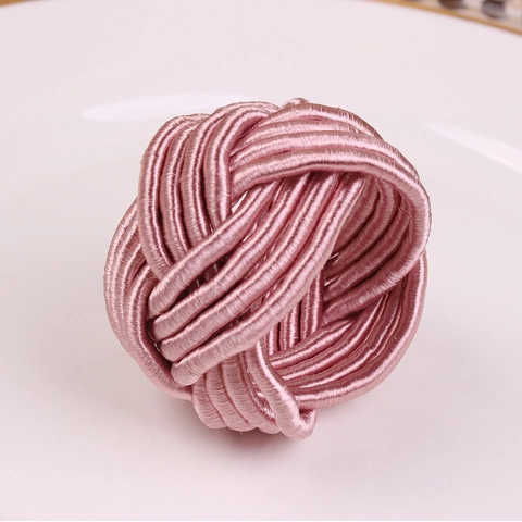 Woven Knot Serviettenring Eleganter Kugelförmiger Kordel Serviettenhalter Für Thanksgiving Hochzeit Hotel Tischdekoration