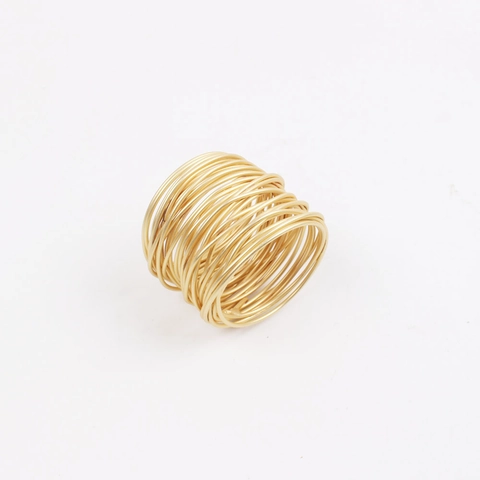 Ronds De Serviette En Fil Métallique Boucles Design Spirale Pour Décoration Table Fête Dîner Style Industriel Moderne