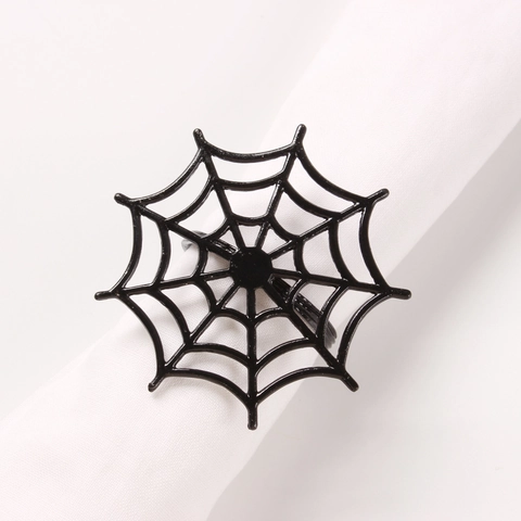 Halloween Servetringen Legering Metaal Spinnenweb Pompoen Esdoornblad Tafeldecoratie Feesten