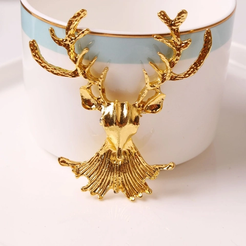 Deer Head Cabinet Pull Zinc Alloy Antler Drawer Handle For Wine Cabinet Wardrobe Retro Decorative
