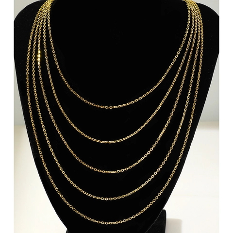 Minimalist Stainless Steel O Chain Necklace Polished Link Choker For Women Men Simple Versatile Daily Fashion Accessory