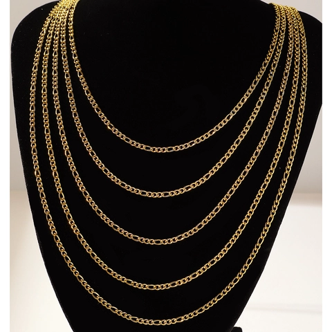 Figaro Schakelketting Roestvrij Staal Geometrische Schakels Mode Punk Sieraden Voor Heren Dames Dagelijks Gebruik
