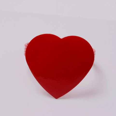 Ronds De Serviette En Forme De Cœur Rouge Métal Décoration Table Saint Valentin Mariage Romantique