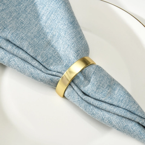 Portatovaglioli in Metallo a Forma di D Lega di Zinco Oro Argento Decorazione Tavola per Matrimonio Banchetto Festa Accessori