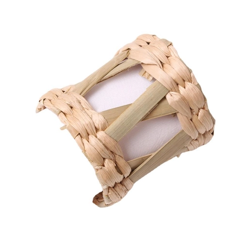 Handmade Woven Napkin Rings Natural Straw Corn Husk Water Hyacinth Hemp Holder For Wedding Party Table Decor Rustic Boho