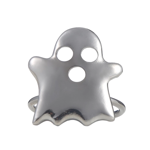 Halloween Napkin Rings Ghost Pumpkin Witch Hat Black Cat Spider Design Metal Napkin Buckle For Hotel Banquet Table Decoration