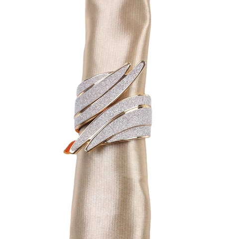 Nordic Wing Shape Napkin Rings Zinc Alloy Electroplated Creative Napkin Holders For Wedding Hotel Restaurant Table Decor