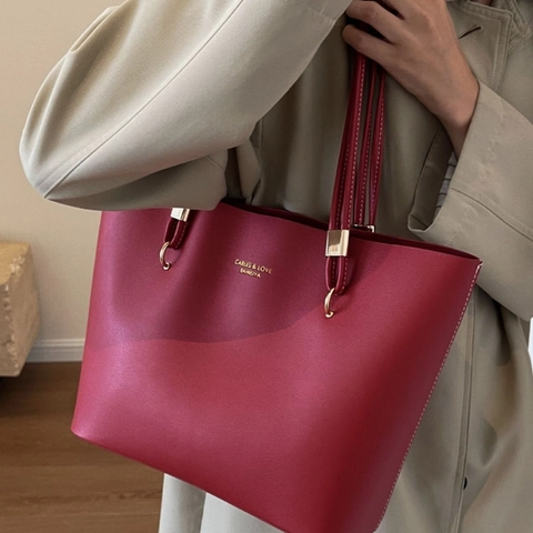 Damen Große Kapazität PU Leder Tote Bag Luxus Minimalistische Schultertasche Handtasche Für Hochzeit Alltag Büro Pendeln