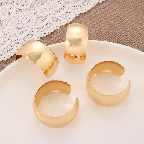 Ronds De Serviette En Métal Forme C Alliage Zinc Surface Miroir Polie Décor De Table Pour Mariage Hôtel Restaurant Moderne