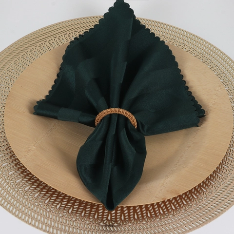 Ronds De Serviette En Rotin Tissé À La Main Naturel Rustique Décoratif Pour Table À Manger Mariage Fête Restaurant Style