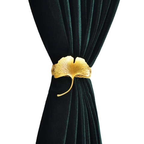 Metal Spring Curtain Tiebacks Ginkgo Leaf Maple Butterfly Starfish Rabbit Deer Head Dragonfly Decorative Curtain Clips Buckle