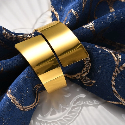 Modern Spiral Metal Napkin Rings Zinc Alloy Mirror Polish Electroplated For Hotel Western Restaurant Dinner Table Decor Elegant