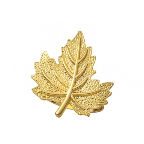 Maple Leaf Napkin Ring Zinc Alloy Electroplated Napkin Buckle For Thanksgiving Harvest Table Decor Gold Silver Rose Gold