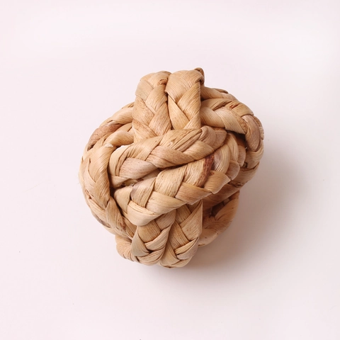 Ronds de Serviette Tissés en Peau de Maïs Faits à la Main Boucles de Serviette Rustiques pour Mariage Banquet Table