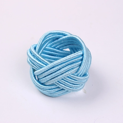 Handmade Woven Napkin Rings Satin Cord Braided Knot Napkin Buckles For Wedding Banquet Table Decoration Home Accessories