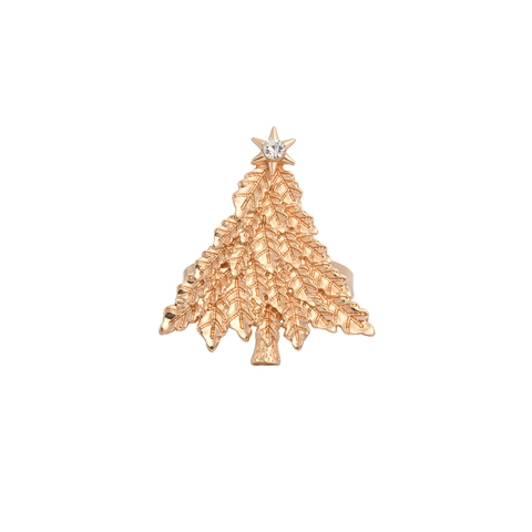 Legierung Weihnachtsbaum Serviettenringe Strass Dekorativ Halter Für Feiertags Esstisch Hotel Party