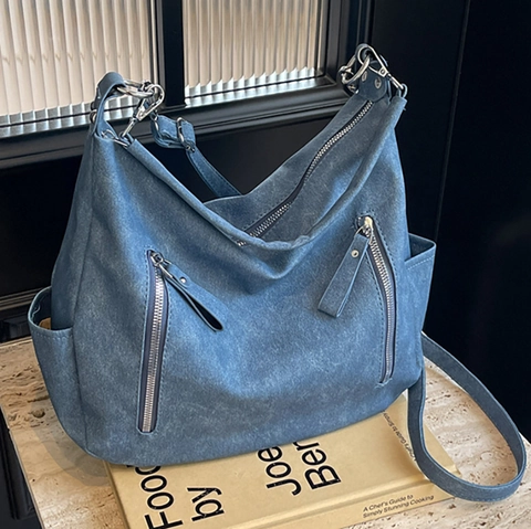 Dames Stedelijk Minimalistisch Hobo Schoudertas PU Leer Geplooid Slouchy Crossbody Tas Grote Capaciteit Tote Voor Dagelijks Gebruik