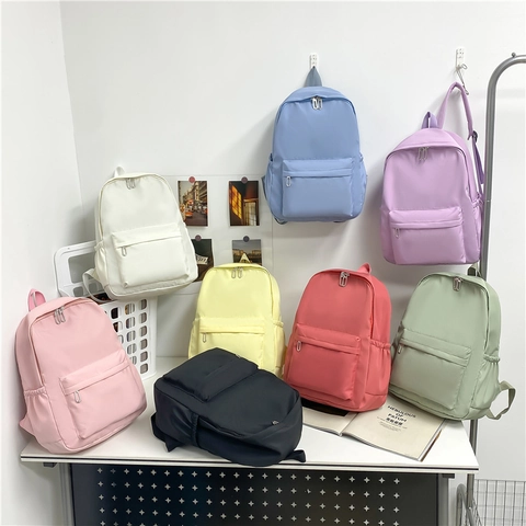 Japanischer Stil Leichter Nylon Freizeit Rucksack Große Kapazität Schultasche Für Mittelschüler Und Gymnasiasten Atmungsaktiv Reise Daypack