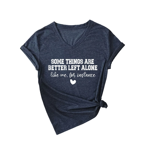 Dames Casual Katoenmix V-Hals Korte Mouw T-Shirt Gemêleerd Slogan Hart Print Basic Zomer Top Voor Vrouwen