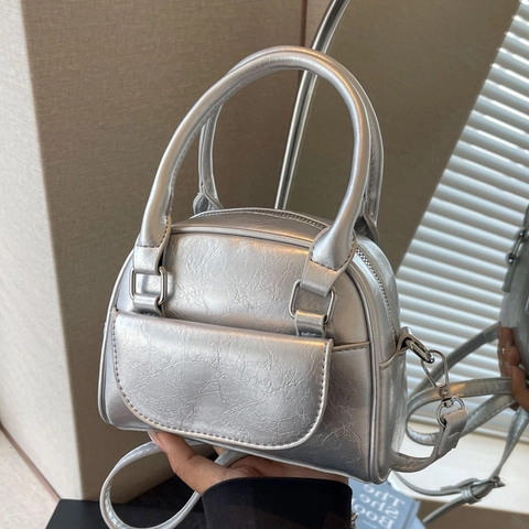 Damen Umhängetasche Urban Minimalistisch PU Leder Mode Einfarbig Rautenmuster Handtasche Mit Griff Und Verstellbarem Gurt Stilvolle Täglich Schultertasche