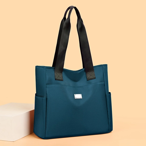 Women Large Capacity Oxford Cloth Tote Bag Simple Fashion Waterproof Shoulder Bag Commuting Underarm Handbag For Daily Travel