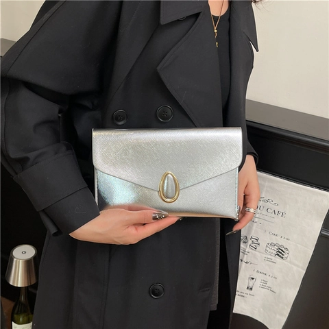 Damen Mode Umschlag Clutch Tasche Einfach Saffiano PU Leder Kleine Quadratische Abendtasche Für Party Bankett Elegante Handtasche