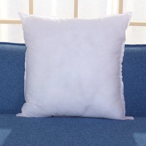 White Square Pillow Insert Cushion Core High Elastic PP Cotton Filling For Sofa Bedroom Brushed Non-Woven Fabric