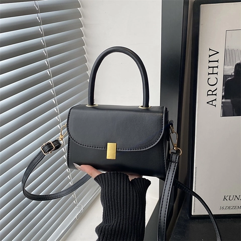 Vintage Effen Kleur PU Leer Kleine Vierkante Crossbody Tas Voor Vrouwen Luxe Handtas Schoudertas Dagelijkse Mode Portemonnee