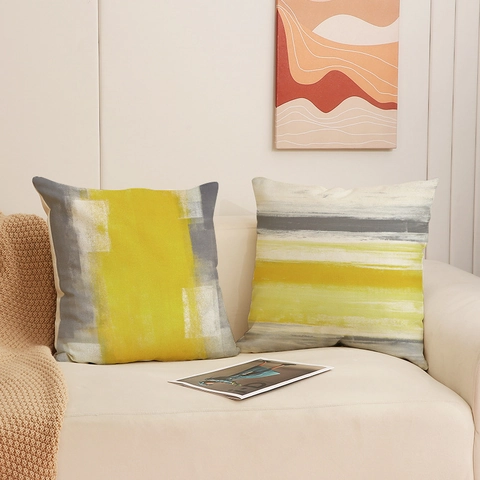 Modern Abstract Oil Painting Style Throw Pillow Cover Polyester Decorative Cushion Case For Sofa Living Room Home Decor