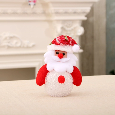 Weihnachten LED Leuchtende EVA Ornamente Weihnachtsmann Schneemann Rentier Bär Glühende Figuren Urlaub Baum Hängende Dekorationen Heim Party Dekor