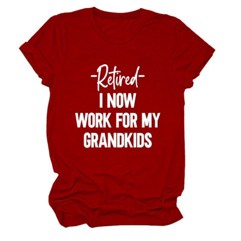 Maglietta Donna Misto Cotone Maniche Corte Girocollo Morbida Stampa Lettere Divertente Pensionamento Slogan Casual Estate Estetica