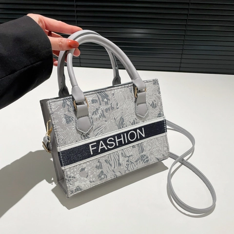 Damen Fashion Tote Bag PU Leder Blumendruck Handtasche Mit Verstellbarem Riemen Umhängetasche Für Den Täglichen Weg