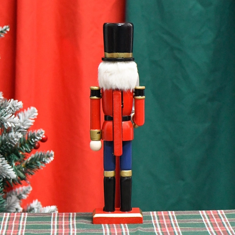 Nutcracker Soldier Puppet Painted Wooden Traditional Christmas Ornament Holiday Home Decor With Sword