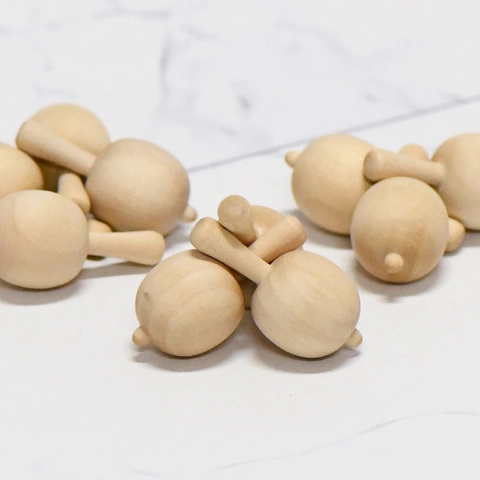 Peonza de Madera Maciza Sin Terminar DIY Juguete de Madera Pintado a Mano Para Niños Artesanía Educativa Ornamento de Decoración del Hogar