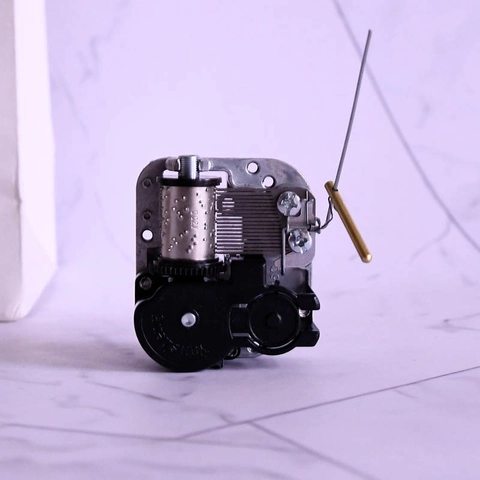 18 Note Music Box Movement DIY Wind Up Mechanical Musical Box Parts With Metal Stop Device Replacement For Crafts Gifts