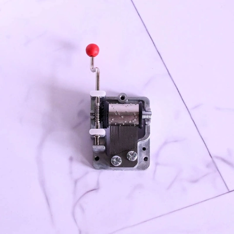 Mini Mecanismo Mecánico de Caja de Música con Manivela Mecanismo Musical Accesorio de Bricolaje Aleación para Regalo Artesanal Juguete Educativo Niños