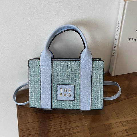 Mini Sac Fourre-Tout Scintillant Paillettes Cuir PU Sac À Main Bandoulière Avec Bandoulière Amovible