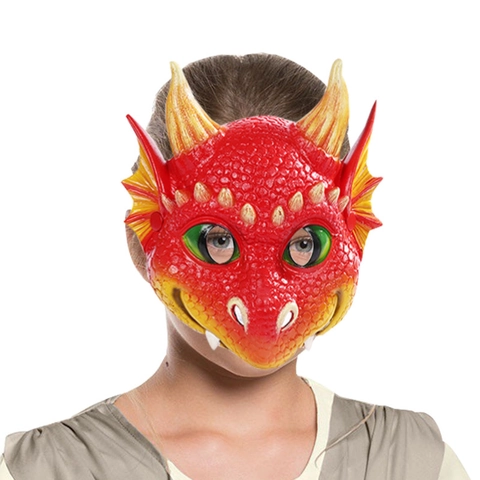 Halloween Drachenmaske PU Schaum 3D Textur Karneval Party Cosplay Tierkostüm Requisite Für Kinder